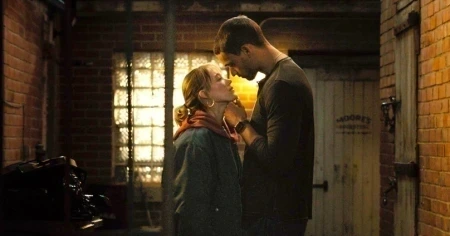 A moment of tension and emotion between the lead couple